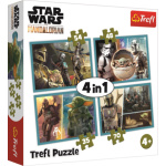 TREFL Puzzle Mandalorian a jeho svět 4v1 (35,48,54,70 dílků) 140418