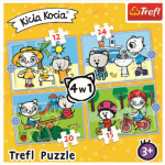 TREFL Puzzle Kicia Kocia: Den kočičky 4v1 (12,15,20,24 dílků) 140419