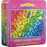 EUROGRAPHICS Puzzle v plechové krabičce Motýlí duha 1000 dílků 140793