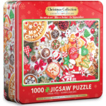 EUROGRAPHICS Puzzle v plechové krabičce Vánoční stůl 1000 dílků 140801