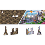 WOODEN CITY Dřevěné puzzle Rušná Paříž 2v1, 150 dílků EKO 142005