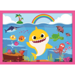 TREFL Puzzle Baby Shark: Rodina 4v1 (12,15,20,24 dílků) 142593