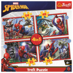 TREFL Puzzle Hrdinný Spiderman 4v1 (35,48,54,70 dílků) 143124