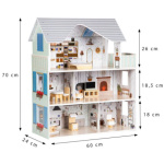 ECOTOYS Domeček pro panenky Emma 143665