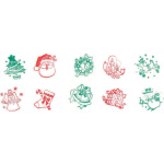 GOKI Samobarvící razítka s vánočním motivem 1 ks (mix) 144023