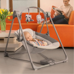 LIONELO Dětské houpací křesílko Otto Cozy Grey 144271