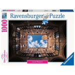 RAVENSBURGER Puzzle Cortile della Podestà, Palazzo Pubblico, Siena, Itálie 1000 dílků 144294