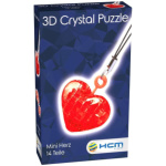 HCM KINZEL 3D Crystal puzzle přívěsek Mini srdce 14 dílků 145013