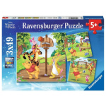 RAVENSBURGER Puzzle Medvídek Pú 3x49 dílků 145015