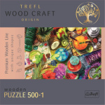 TREFL Wood Craft Origin puzzle Barevné koktejly 501 dílků 145115