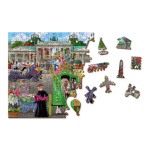 WOODEN CITY Dřevěné puzzle Pařížské náměstí v Berlíně 2v1, 505 dílků EKO 145432