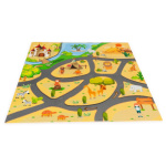 ECOTOYS Pěnové puzzle Safari s okraji 145721, 9 dílů