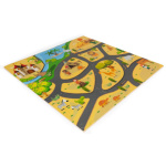 ECOTOYS Pěnové puzzle Safari s okraji 145721, 9 dílů