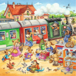 RAVENSBURGER Puzzle Prázdniny na venkově 3x49 dílků 145953