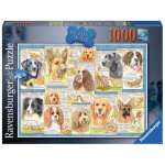 RAVENSBURGER Puzzle Poslušní psi 1000 dílků 146031