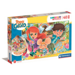 CLEMENTONI Obří podlahové puzzle Myšák Gigio 40 dílků 146690