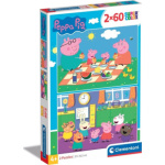 CLEMENTONI Puzzle Prasátko Peppa 2x60 dílků 146712