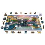 WOODEN CITY Dřevěné puzzle Japonský most ve městě Hoi An, Vietnam 2v1, 505 dílků EKO 147676