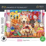 TREFL Puzzle UFT Cuteness Overload: Pejsci před cukrárnou 1000 dílků 147704