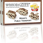 WOODEN CITY 3D puzzle mini sada Widgets: Dopravní prostředky 36 dílků 147743