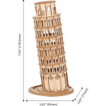 ROBOTIME Rolife 3D dřevěné puzzle Šikmá věž v Pise 137 dílků 147974