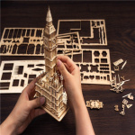 ROBOTIME Rolife Svítící 3D dřevěné puzzle Big Ben 220 dílků 147977