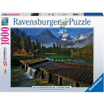 RAVENSBURGER Puzzle Jezero Schiederweiher, Hinterstoder, Rakousko 1000 dílků 148179