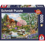 SCHMIDT Puzzle Dům u jezera 1000 dílků 148198