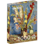 ENJOY Puzzle Vincent Van Gogh: Váza s gladiolami a čínskými astrami 1000 dílků 148660