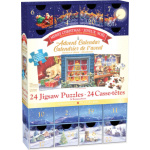 EUROGRAPHICS Puzzle Adventní kalendář: Veselé Vánoce 24x50 dílků 149723