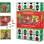 EUROGRAPHICS Puzzle Adventní kalendář: Vánoční pejsci 24x50 dílků 149725