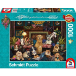 SCHMIDT Puzzle Pozoruhodný večer v salónku 1000 dílků 149792