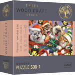 TREFL Wood Craft Origin puzzle Vánoční kočky 501 dílků 149846