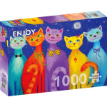 ENJOY Puzzle Usměvavé kočky 1000 dílků 149911