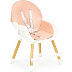 ECOTOYS Jídelní židlička 2v1 Růžová 150012