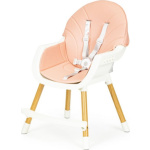ECOTOYS Jídelní židlička 2v1 Růžová 150012