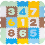 ECOTOYS Pěnové puzzle Číslice s okraji 150229 , 21 dílů