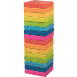 GOKI Balanční hra dřevěná věž Jenga duhová 150628