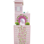 FreeON Dřevěný domeček pro panenky - světle růžový 150917