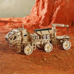 ROBOTIME Rokr 3D dřevěné puzzle Planetární vozítko Navitas Rover na solární pohon 252 dílků 150998