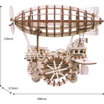 ROBOTIME Rokr 3D dřevěné puzzle Vzducholoď 229 dílků 151005