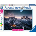 RAVENSBURGER Puzzle Dechberoucí hory: Tre Cime, Dolomity, Itálie 1000 dílků 151463