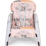 ECOTOYS Jídelní židlička 2v1 růžovo-šedá 151680