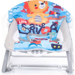 CHIPOLINO Kojenecké lehátko vibrující 2v1 Baby Spa Blue 152533