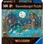 RAVENSBURGER Dřevěné puzzle Kouzelný les 500 dílků 152639