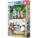 EDUCA Dřevěné puzzle Bluey 2x16 dílků 152681