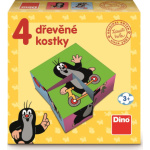 DINO Obrázkové kostky Krteček, 4 kostky 153220