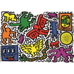 CLEMENTONI Puzzle Novo Art Series: Keith Haring 1000 dílků 153376