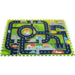 ECOTOYS Pěnové puzzle Městečko 154975 (114 x 86 cm.) 12ks