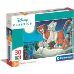 CLEMENTONI Puzzle Disney klasika: Aristokočky 30 dílků 155529